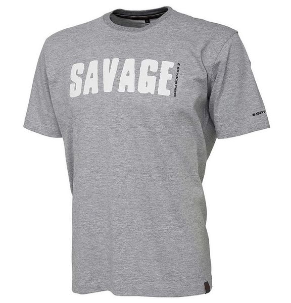 Savage Gear Tričko Simply Savage Tee- Light Grey - L