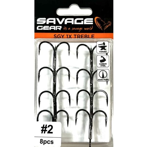 Savage Gear Trojháčik SGY 1X Treble - 3/0 6ks