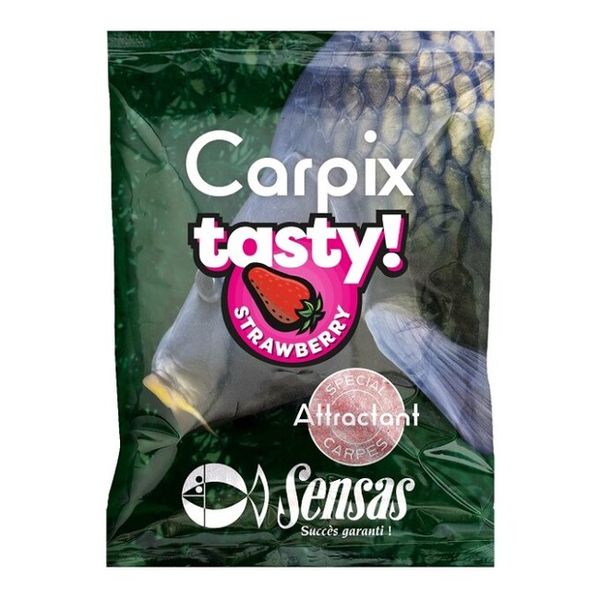 Sensas Práškový Posilovač Carpix Tasty Strawberry (Jahoda) 300g