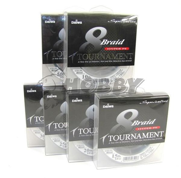 Šnúra Daiwa Tournament 8 Braid Hyper PE 0,10mm/6,6kg/135m