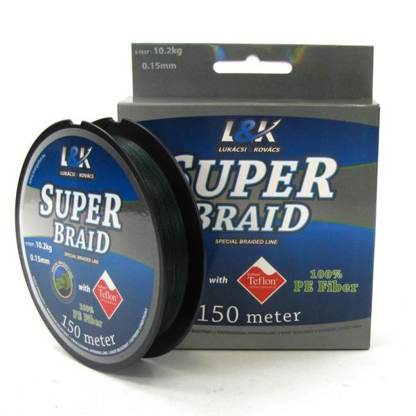 Šnúra Energofish L&K Super Braid 0,15mm/10,1kg/150m