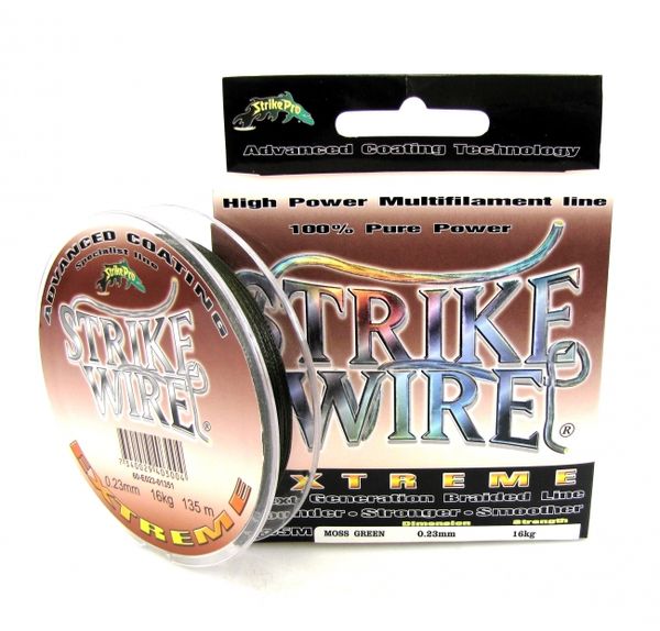 Šnúra Strike Pro Wire zelená 0,23mm/135m/16kg