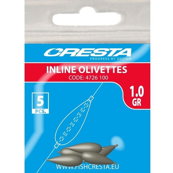 Spro Cresta Inline Olivettes 1,25g 5ks
