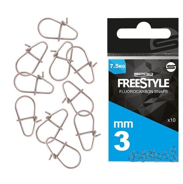 Spro Freestyle Reload Stainless Fluorocarbon Snap 4,5mm 10ks