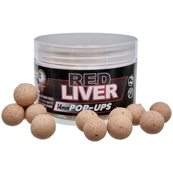 Starbaits Pop Up Red Liver 12 mm 50 g