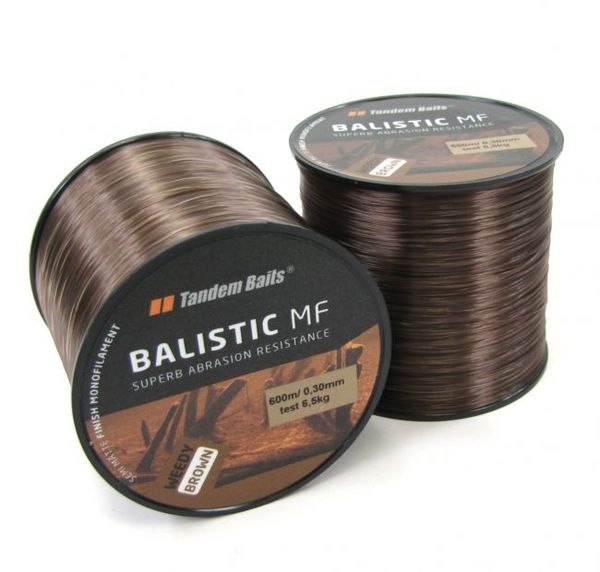 Tandem Baits Silon Balistic MF - Dark brown 0.30mm, 6,5kg, 600m