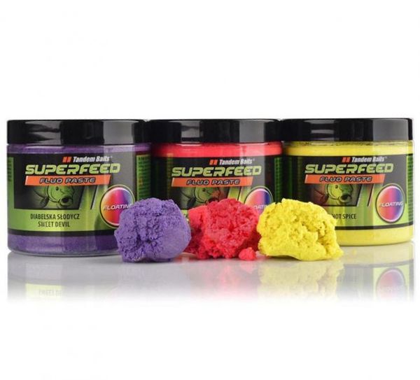 Tandem Baits SuperFeed - Fluo Floating - Pasta Strawberry Cream 160g