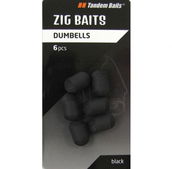 Tandem Baits Zig-Dumbells 6ks/čierne