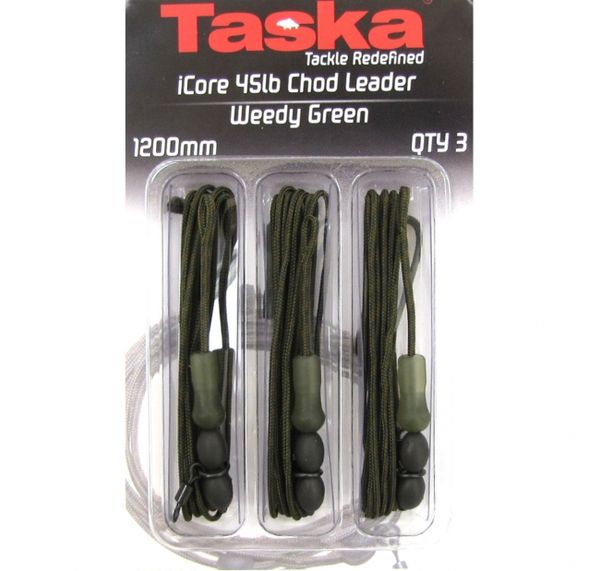Taska Core Chod Leader Weedy Green 1200mm 45lb 3ks