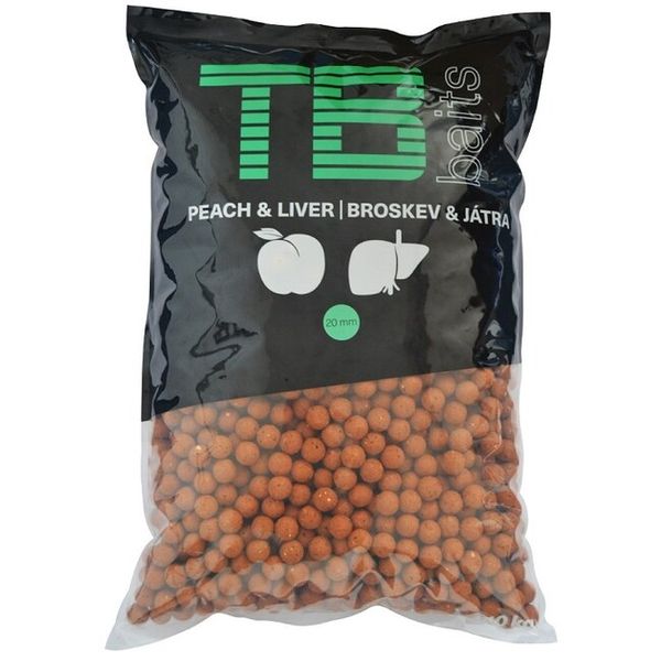 TB Baits Boilie Peach Liver 20 mm 10 kg