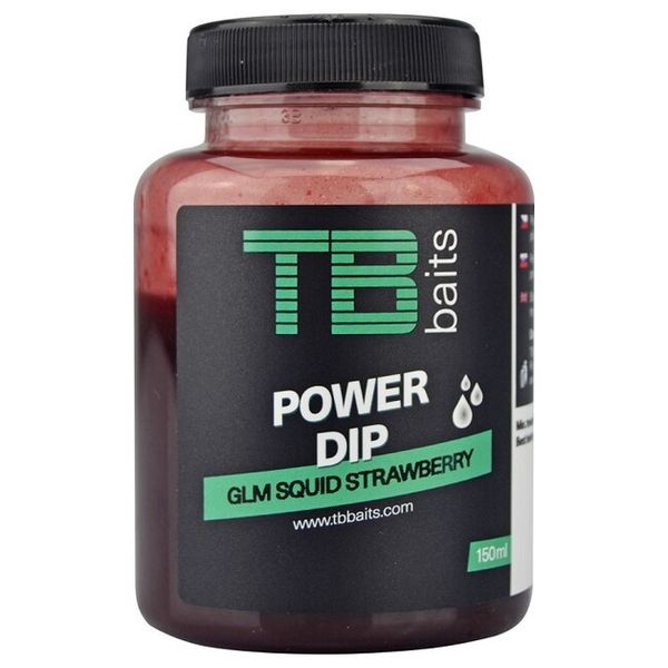 TB Baits Power Dip 150 ml GLM Squid Strawberry