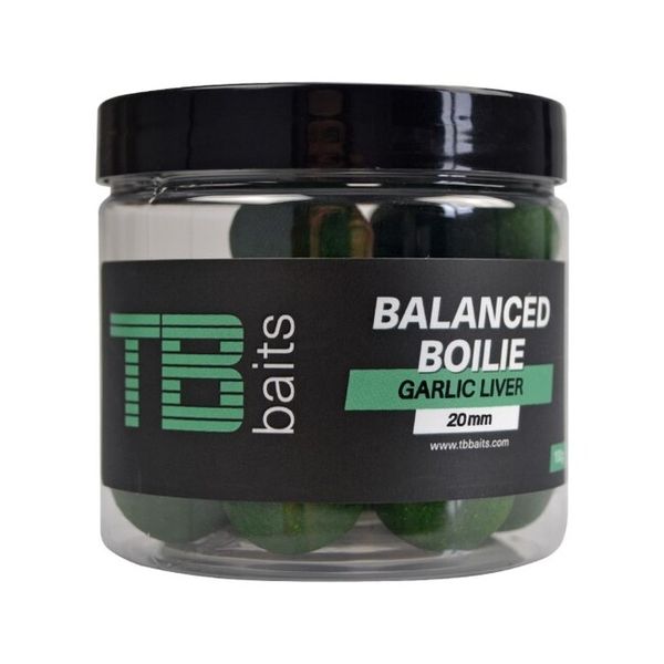 TB Baits Vyvážené Boilie Balanced + Atraktor Garlic Liver 16 mm 100 g