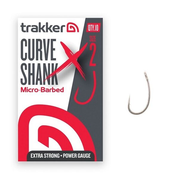 Trakker Háčiky - Curve Shank XS Hooks Size 2 (Micro Barbed) (10ks)