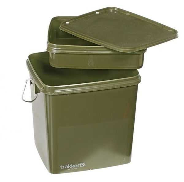 Trakker Plastový box-set, 13Ltr Olive Square Container inkl. Tray
