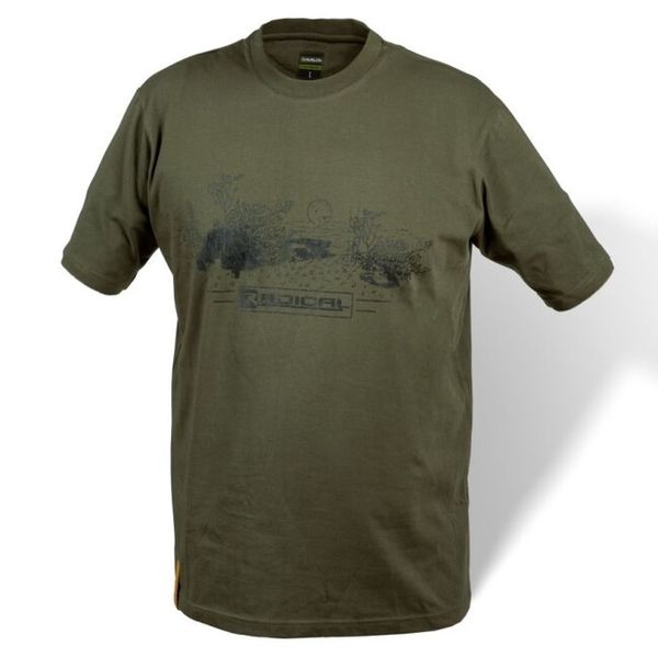 Tričko Radical Style Shirt L olive/brown