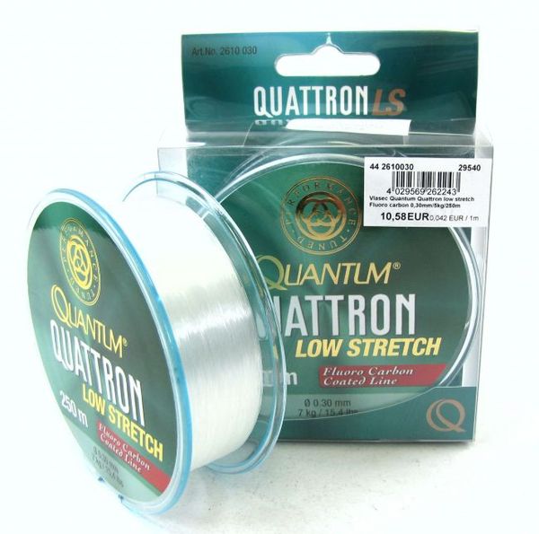 Vlasec Quantum Quattron low stretch Fluoro carbon 0,30mm/7kg/250m