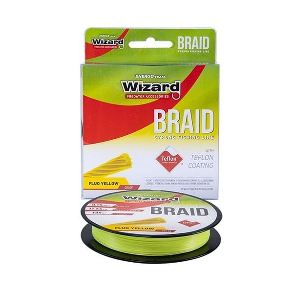 Wizard Šnúra Braid Yellow 0,25mm/19,25kg/ 135m