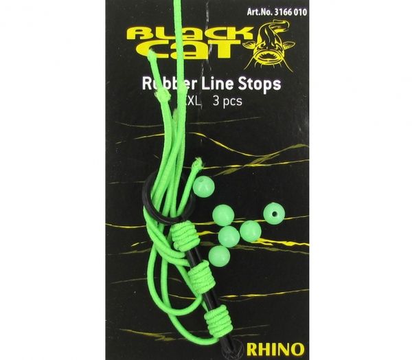 Zarážka Black Cat rubber line stops 3x3ks