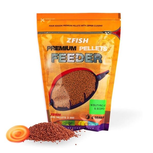 Zfish Mikro Pelety Premium Feeder Pellets 2 mm 700 g N-Butyric Acid & Scoopex