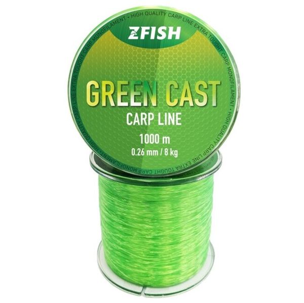 Zfish Vlasec Green Cast Carp Line 0,26mm 8,0kg 1000m